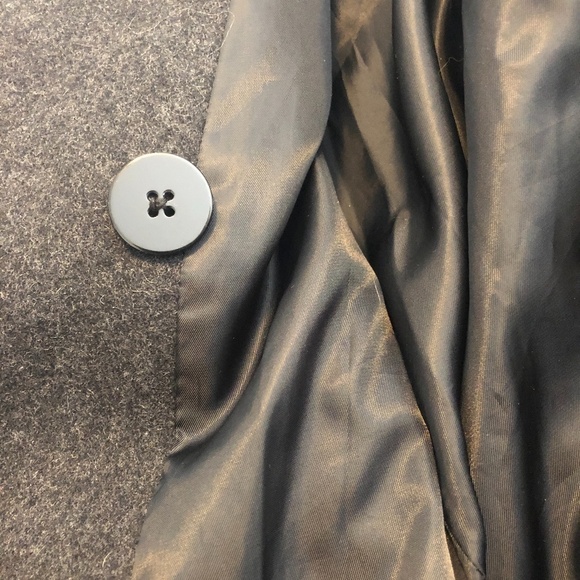 Michael Kors Dark Charcoal Gray Peacoat Jacket - Picture 6 of 7